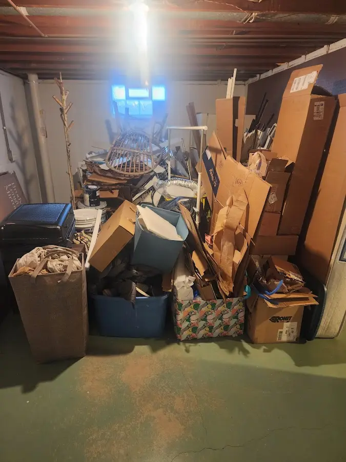 Roll-off dumpster container at job site for Yard Waste Dumpster Rental in Fort Pierce North